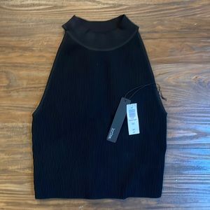 Black high neck tank top from aritzia